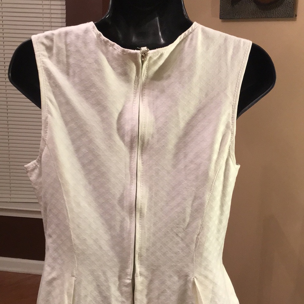 NWT WOMEN’S IVORY JACQUARD FLARE DRESS - Picture 4 of 8
